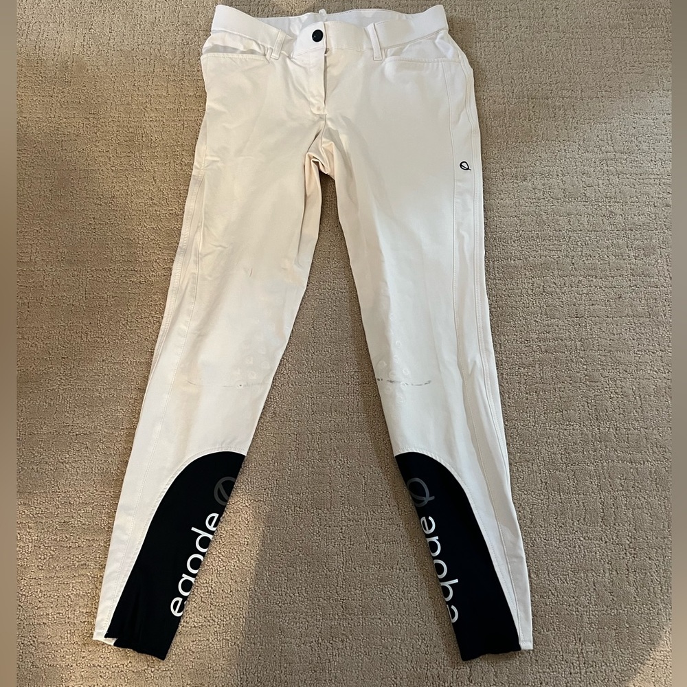 EQODE White Women's Knee Grip Breeches